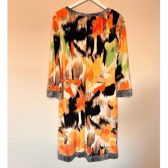Calvin Klein Medium Floral Stretchy Workwear Print Dress Casual Vacation Spring - Picture 3 of 10
